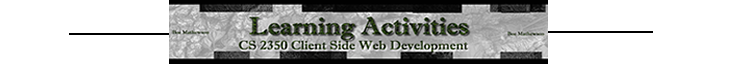 Learning Assignments Preview Banner